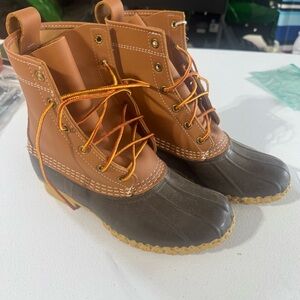 Brown and Black Duck Boots